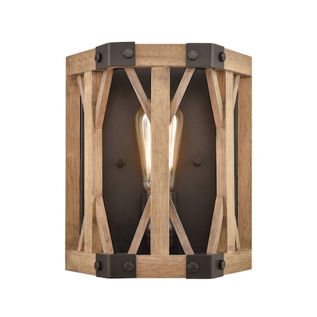 Structure 10'' High 1Light Sconce, Oil Rubbed Bronze